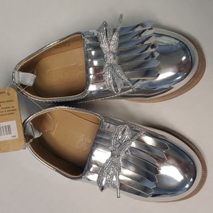 Chaussures De Danse Crazy 8 Sparkle Silver - Taille Big Girl 2 - Neuf Sans Emballage